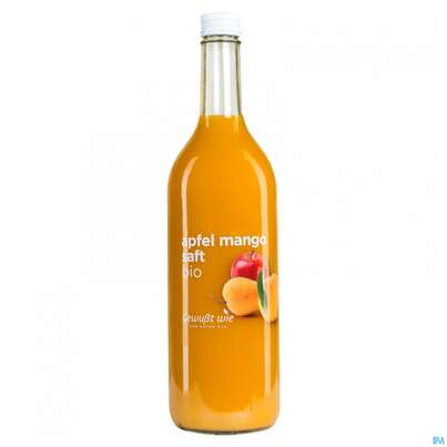 Sie sehen eine Packung Gewusst Wie Bio Saft Apfel Mango 750ml, Produktbild: 02 Gewusst Wie Bio Saft Apfel Mango 750ml, A-Nr.: 4765403 - 02
