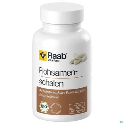 Flohsamenschalen Kapseln Bio Raab 100st, A-Nr.: 5871159 - 02