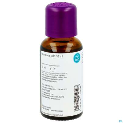 Aetherische Oele Taoasis Bio Palmarosa 30ml, A-Nr.: 3496467 - 02