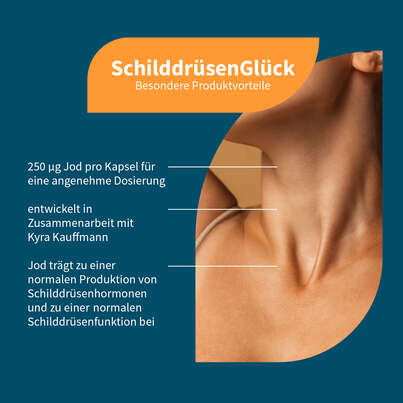 Sie sehen eine Packung NatuGena SchilddrüsenGlück Kapseln, Produktbild: 02 NatuGena SchilddrüsenGlück Kapseln, A-Nr.: 5990042 - 02