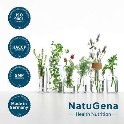 Sie sehen eine Packung NatuGena SchilddrüsenGlück Kapseln, Produktbild: 05 NatuGena SchilddrüsenGlück Kapseln, A-Nr.: 5990042 - 05