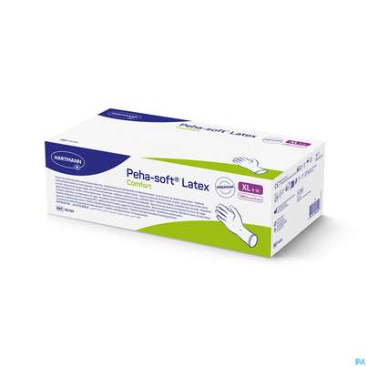 Untersuchungshandschuhe Latex Unsteril Peha/soft Comfort Puderfrei Xl 100st, A-Nr.: 5890688 - 04