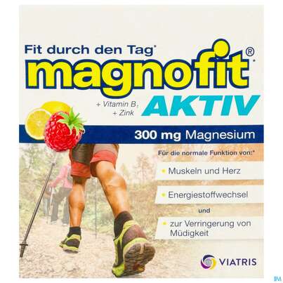 Sie sehen eine Packung Magnofit Aktiv 300mg Stick 30st, Produktbild: 01 Magnofit Aktiv 300mg Stick 30st, A-Nr.: 5833495 - 01