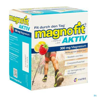 Sie sehen eine Packung Magnofit Aktiv 300mg Stick 30st, Produktbild: 02 Magnofit Aktiv 300mg Stick 30st, A-Nr.: 5833495 - 02