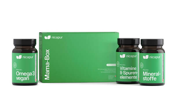 Sie sehen eine Packung nicapur Mama-Box, Produktbild: 01 nicapur Mama-Box, A-Nr.: 5190927 - 01