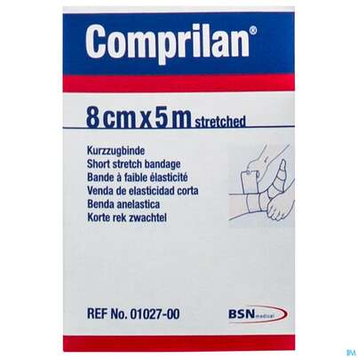 Elastische Binden Comprilan Textilelast.kurzzugbinde 5mx 8cm Nr 0102700 1st, A-Nr.: 0921622 - 02