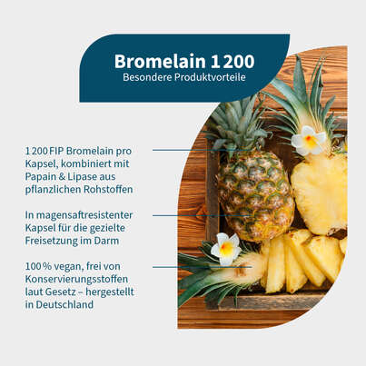 NatuGena Bromelain 1200 Kapseln, A-Nr.: 6011890 - 02