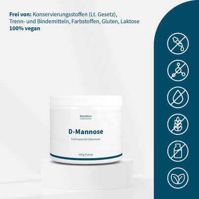 Sie sehen eine Packung NatuGena D-Mannose Pulver, Produktbild: 03 NatuGena D-Mannose Pulver, A-Nr.: 5989955 - 03