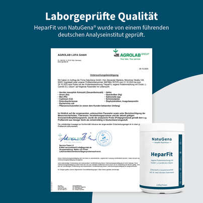 Sie sehen eine Packung NatuGena HeparFit Pulver, Produktbild: 08 NatuGena HeparFit Pulver, A-Nr.: 6011832 - 08