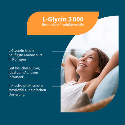 Sie sehen eine Packung NatuGena L-Glycin 2000 Pulver, Produktbild: 02 NatuGena L-Glycin 2000 Pulver, A-Nr.: 5990071 - 02