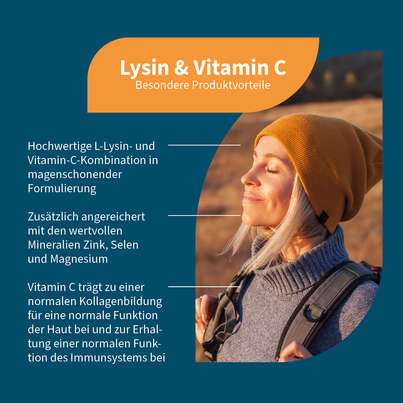 NatuGena Lysin &amp; Vitamin C Kapseln, A-Nr.: 5989895 - 02