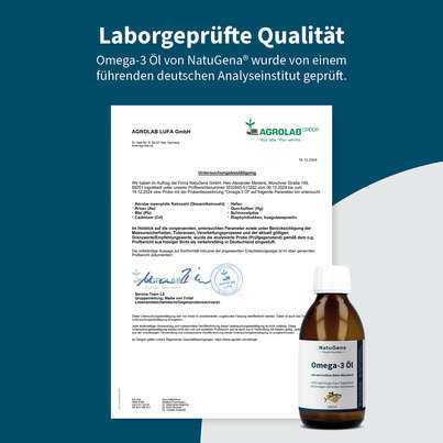 NatuGena Omega-3 Nat.Fischöl 2450 mg Orangen-Zitronenaroma, A-Nr.: 6011938 - 10