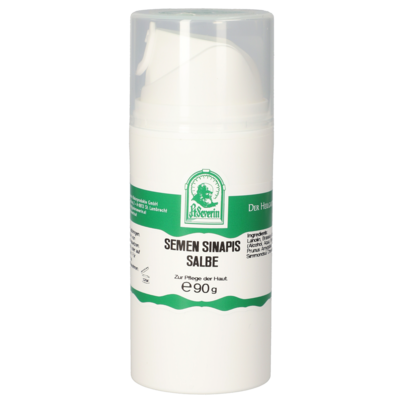Sie sehen eine Packung SEMEN SINAPIS SALBE 90 G, Produktbild: 01 SEMEN SINAPIS SALBE 90 G, A-Nr.: 5930784 - 01