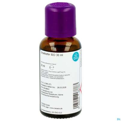 Aetherische Oele Taoasis Bio Zirbelkiefer 30ml, A-Nr.: 4158471 - 02