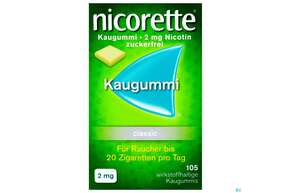 Nicorette/classic Kaugummi Z Raucherentw 2mg 105st, A-Nr.: 0694161 - 01