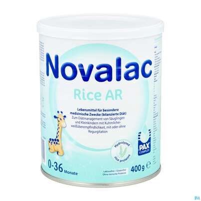 Sie sehen eine Packung Novalac Rice Ar 400g, Produktbild: 01 Novalac Rice Ar 400g, A-Nr.: 5726902 - 01