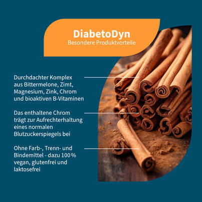 Sie sehen eine Packung NatuGena DiabetoDyn Kapseln, Produktbild: 02 NatuGena DiabetoDyn Kapseln, A-Nr.: 5699134 - 02