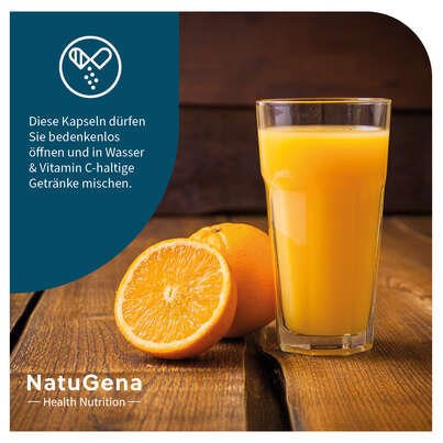 Sie sehen eine Packung NatuGena Eisen Vegan Kapseln, Produktbild: 07 NatuGena Eisen Vegan Kapseln, A-Nr.: 5178228 - 07