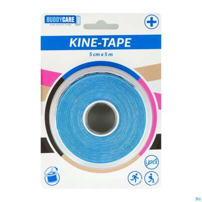 Sie sehen eine Packung Tape Buddycare/med Kinesiologie Latexfrei 5cmx 5m Blau 1st, Produktbild: 01 Tape Buddycare/med Kinesiologie Latexfrei 5cmx 5m Blau 1st, A-Nr.: 5845015 - 01
