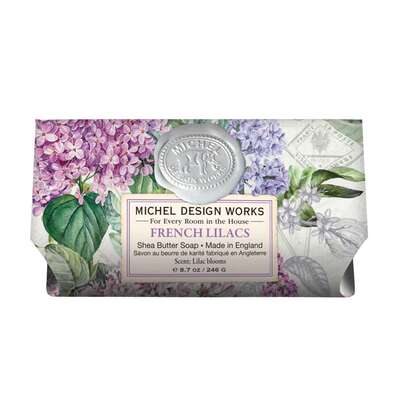 Sie sehen eine Packung Michel Design Works Badeseife French Lilacs, Produktbild: 01 Michel Design Works Badeseife French Lilacs, A-Nr.: 5964978 - 01