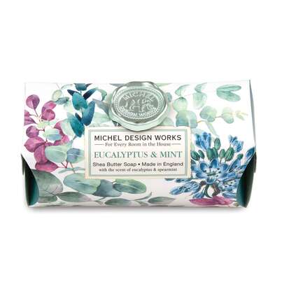 Sie sehen eine Packung Michel Design Works Badeseife Eucalyptus Mint, Produktbild: 01 Michel Design Works Badeseife Eucalyptus Mint, A-Nr.: 5863415 - 01