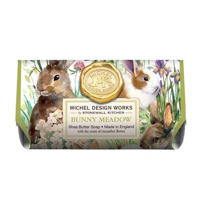 Sie sehen eine Packung Michel Design Works Badeseife Bunny Meadow, Produktbild: 01 Michel Design Works Badeseife Bunny Meadow, A-Nr.: 5863473 - 01