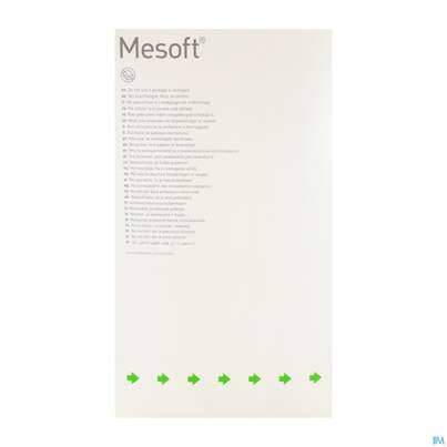 Sie sehen eine Packung Vlieskompressen Mesoft/set Steril 10x 10cm 150st (30x5), Produktbild: 14 Vlieskompressen Mesoft/set Steril 10x 10cm 150st (30x5), A-Nr.: 1652331 - 14