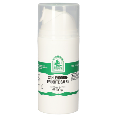 Sie sehen eine Packung SCHLEHDORNFRÜCHTE SALBE 90 G, Produktbild: 01 SCHLEHDORNFRÜCHTE SALBE 90 G, A-Nr.: 5471595 - 01