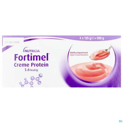 Fortimel/creme Protein 125g Waldfrucht Becher 4st, A-Nr.: 5894700 - 07