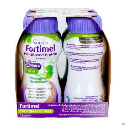 Fortimel/plantbased/protein 200ml Flasche Cappuccino 4st, A-Nr.: 5919624 - 08