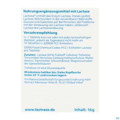 Lactrase Teilbare Tabl Im Spender 32.000 Fcc 40st, A-Nr.: 5818550 - 03