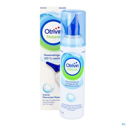 Sie sehen eine Packung Nasen Reinigung Otrivin Natural 125ml, Produktbild: 12 Nasen Reinigung Otrivin Natural 125ml, A-Nr.: 5950976 - 12