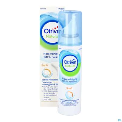 Sie sehen eine Packung Nasen Reinigung Otrivin Natural Sanft 125ml, Produktbild: 12 Nasen Reinigung Otrivin Natural Sanft 125ml, A-Nr.: 5950858 - 12