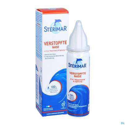Sie sehen eine Packung Nasenspray Sterimar Meerwasser Verstopfte Nase 50ml, Produktbild: 06 Nasenspray Sterimar Meerwasser Verstopfte Nase 50ml, A-Nr.: 5686321 - 06