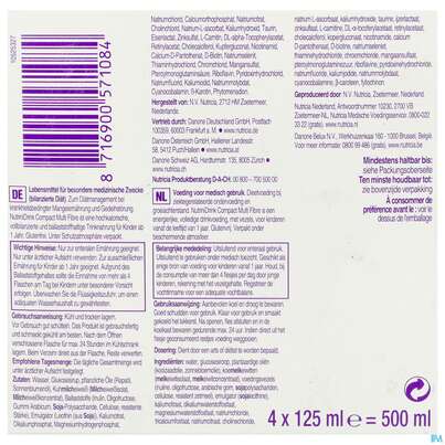 Sie sehen eine Packung Nutrini/drink Flasche Comp Multifibre 125ml Neutral 4st, Produktbild: 05 Nutrini/drink Flasche Comp Multifibre 125ml Neutral 4st, A-Nr.: 5857685 - 05