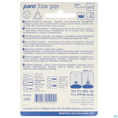 Paro 3star Grip Im Blister Xx-fine Gelb 2,6mm 4st, A-Nr.: 3323347 - 03
