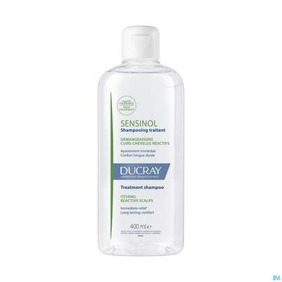 Sie sehen eine Packung Shampoon Ducray Sensinol Pflege Juckreiz Gereizter Kopfhaut 400ml, Produktbild: 01 Shampoon Ducray Sensinol Pflege Juckreiz Gereizter Kopfhaut 400ml, A-Nr.: 5901127 - 01
