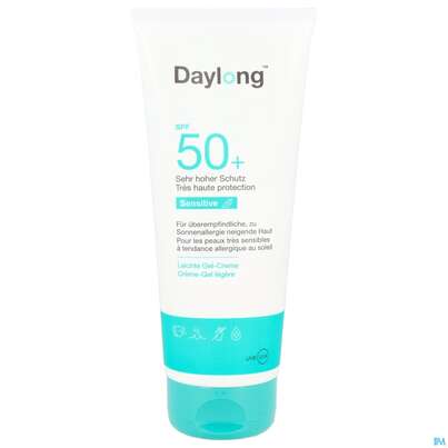 Sie sehen eine Packung Sonnenprodukte Daylong/sensitive Gel-creme Spf50+ 200ml, Produktbild: 09 Sonnenprodukte Daylong/sensitive Gel-creme Spf50+ 200ml, A-Nr.: 5688165 - 09