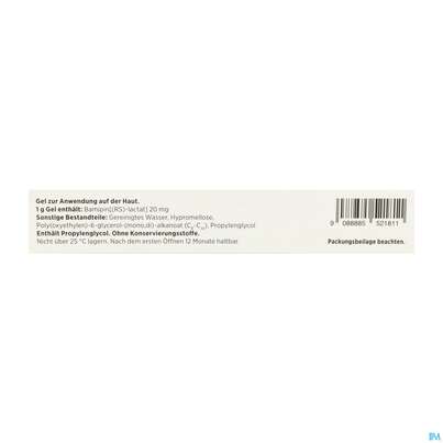 Sie sehen eine Packung Soventol Bamipinlactat Gel Neu 50g, Produktbild: 04 Soventol Bamipinlactat Gel Neu 50g, A-Nr.: 5521815 - 04