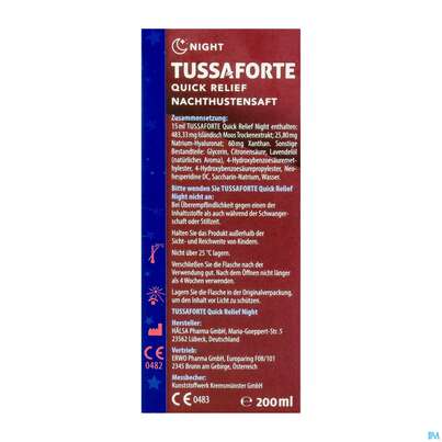 Sie sehen eine Packung Tussaforte Saft Night 200ml, Produktbild: 03 Tussaforte Saft Night 200ml, A-Nr.: 5857691 - 03