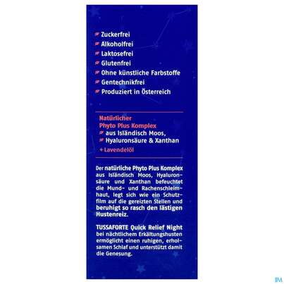 Sie sehen eine Packung Tussaforte Saft Night 200ml, Produktbild: 07 Tussaforte Saft Night 200ml, A-Nr.: 5857691 - 07