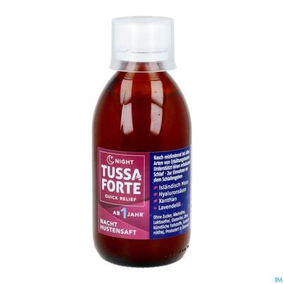 Sie sehen eine Packung Tussaforte Saft Night 200ml, Produktbild: 10 Tussaforte Saft Night 200ml, A-Nr.: 5857691 - 10