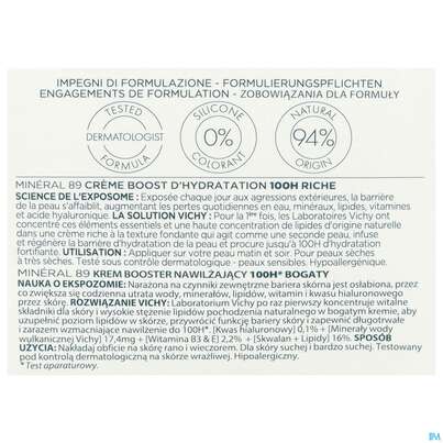 Vichy Mineral 89 Creme Mit Duftstoffe Reichhaltig 50ml, A-Nr.: 5670828 - 07