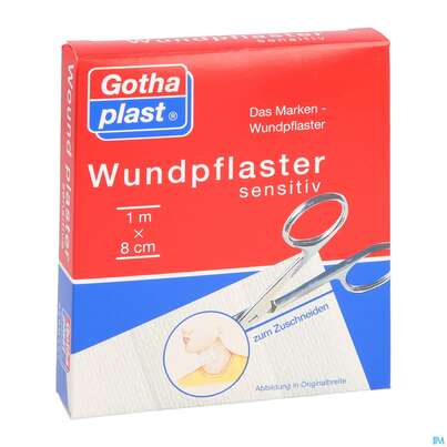 Wundpflaster Sensitiv 1mx 8cm 1st, A-Nr.: 2590810 - 02