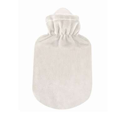 Sie sehen eine Packung Kinder Wärmeflasche Flausch weiß, Produktbild: 01 Kinder Wärmeflasche Flausch weiß, A-Nr.: 5673560 - 01