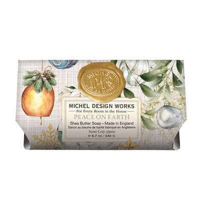 Sie sehen eine Packung Michel Design Works Badeseife Peace On Earth, Produktbild: 01 Michel Design Works Badeseife Peace On Earth, A-Nr.: 6000774 - 01