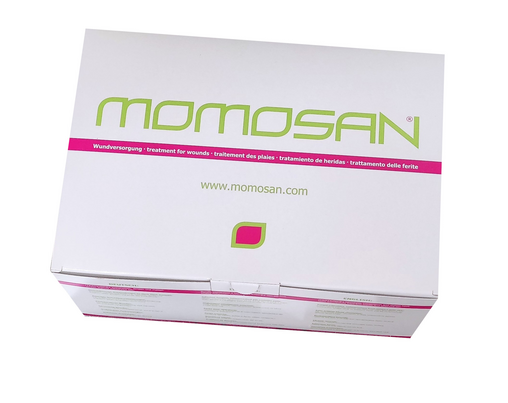 Sie sehen eine Packung MOMOSAN-weiss steril Wund-Pads 15x10x0,5cm 15 Stück, Produktbild: 01 MOMOSAN-weiss steril Wund-Pads 15x10x0,5cm 15 Stück, A-Nr.: 5989719 - 01