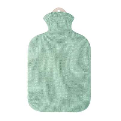 Wärmflasche Strick Öko-Tex Mintgrün 2,0L, A-Nr.: 5912148 - 01