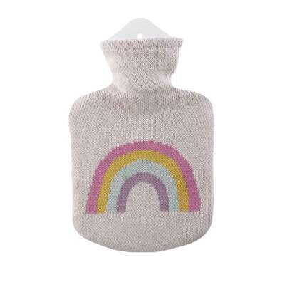 Sie sehen eine Packung Kinder Wärmflasche Strick Öko-Tex Regenbogen, Produktbild: 01 Kinder Wärmflasche Strick Öko-Tex Regenbogen, A-Nr.: 5997009 - 01
