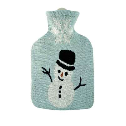 Sie sehen eine Packung Kinder Wärmflasche Strick Öko-Tex Schneemann, Produktbild: 01 Kinder Wärmflasche Strick Öko-Tex Schneemann, A-Nr.: 5912177 - 01